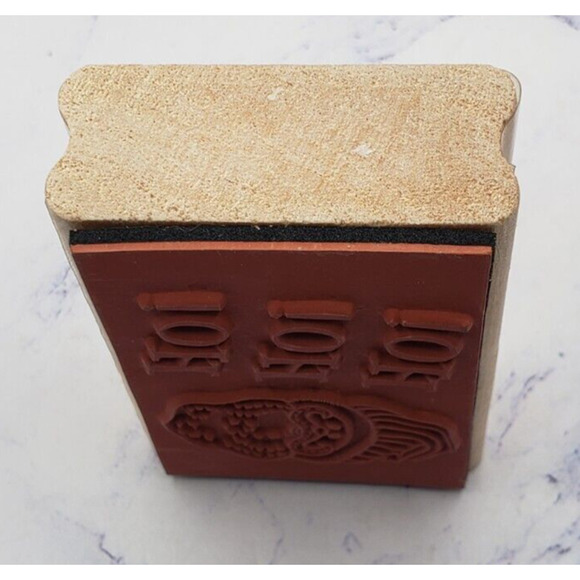 Holiday Christmas Santa Claus Westwater Enterprises Wood Mounted Rubber Stamp - Picture 3 of 7